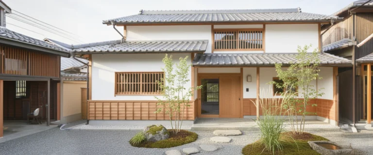 地域の大工がつくり伝統的なたたずまいの家
